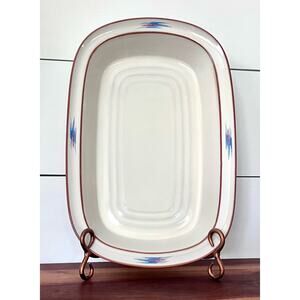 Raindance NORITAKE 14” Rectangular Baker Stoneware Santa Fe Southwestern Japan